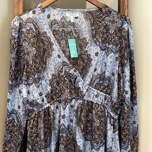 MAURICES - BLUE FLORAL
EMPIRE WAIST HIGH LOW DAISY
JONES MIDI DRESS - NWT